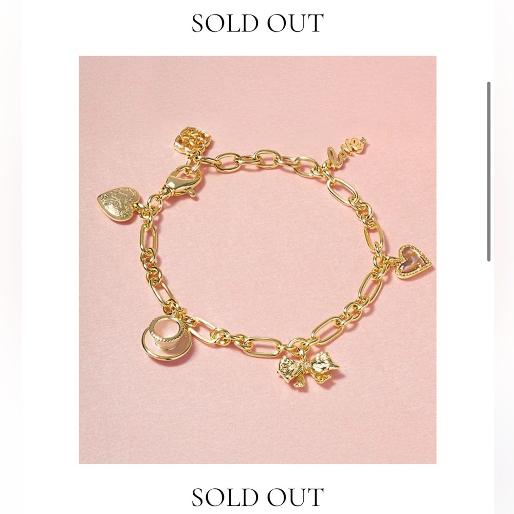 NWT Kendra Scott LoveShackFancy Charm Bracelet - Picture 2 of 6